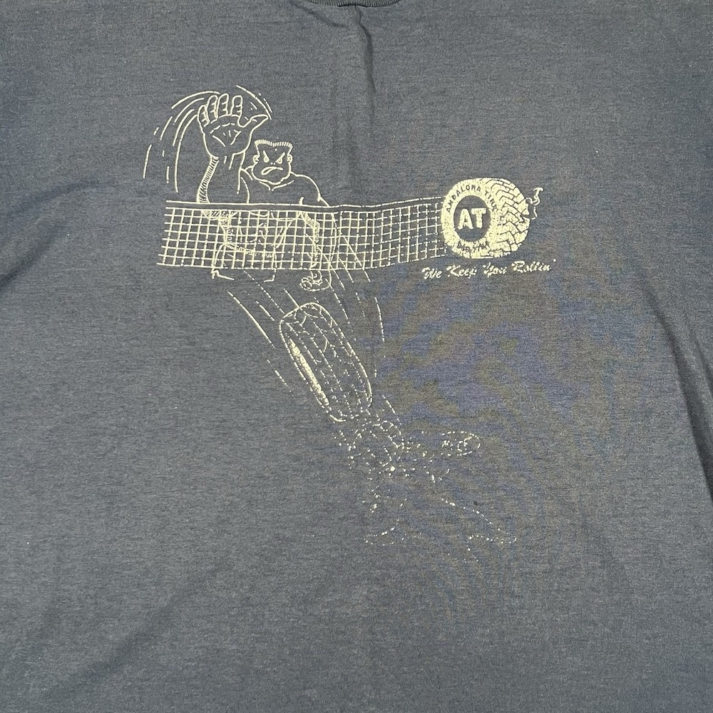 Vintage‎ Made In USA Single Stitch Andalora Tire Shop Tshirt Size XL - Picture 2 of 6